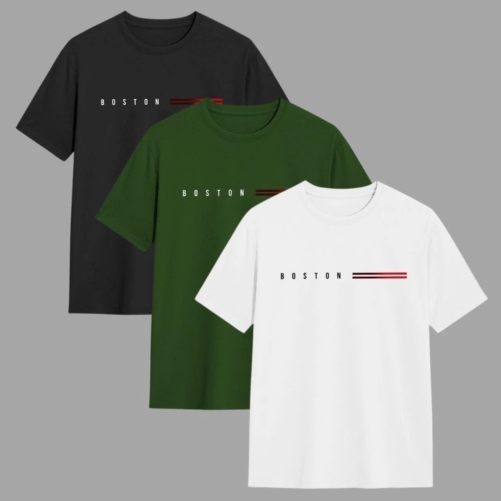 Kit 3 Camisetas Masculina 100% Algodão Gola Redonda Fio 30.1 Envio Imediato Varias Cores Oferta