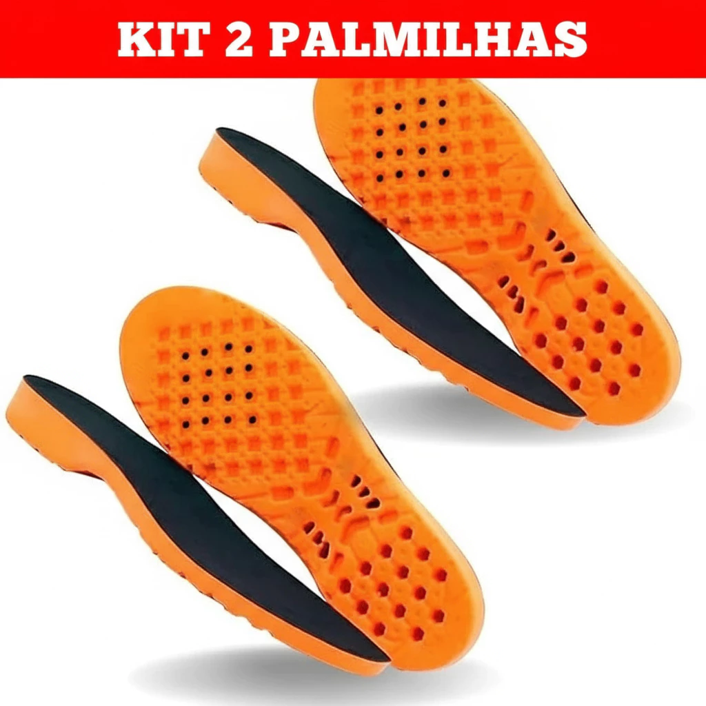 Kit com 2 Pares de Palmilha Ortopédica em Gel Para Várias Horas de Trabalho Alivia Dores Confortável - Imagem 6