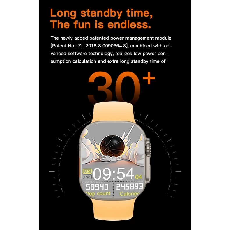 2026 Novo Mais Recente Smartwatch Relógio Inteligente Série IWO 8 T800 Ultra Sem Carregamento - Imagem 10