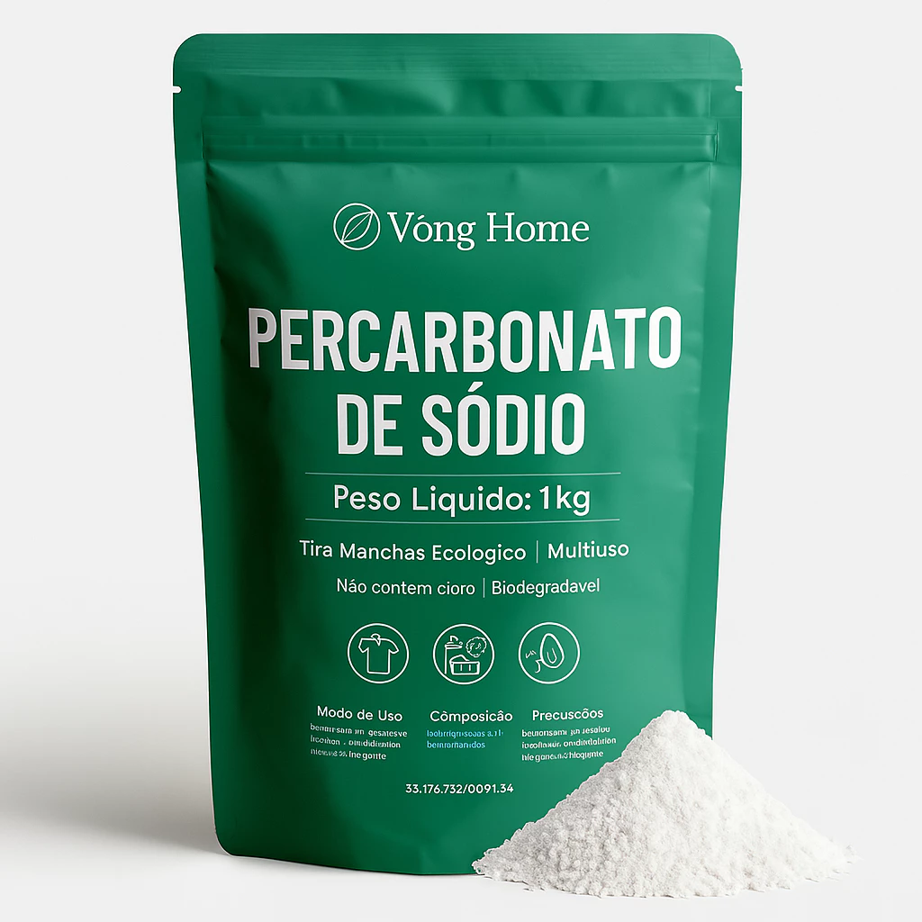 Percarbonato de Sódio 100% Puro 2kg 1kg 500g Clareador Multiuso tira manchas Roupas Brancas Coloridas Limpeza - Imagem 4