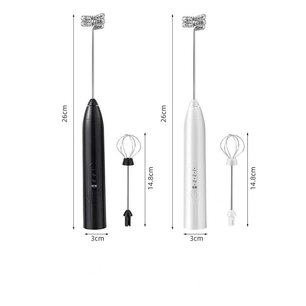 Batedor Misturador Mixer Elétrico para Bebidas Leite Café Clara de Ovo 2 em 1 - Imagem 2