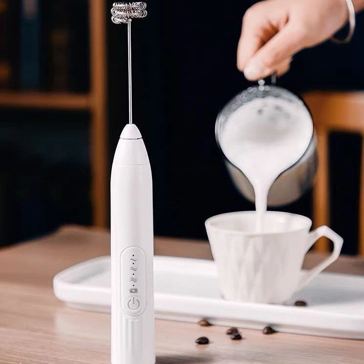 Batedor Misturador Mixer Elétrico para Bebidas Leite Café Clara de Ovo 2 em 1 - Imagem 4