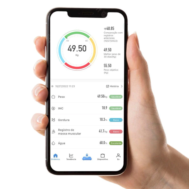 Balança Inteligente com Bioimpedância, App Integrado e Capacidade de até 180kg - Imagem 3